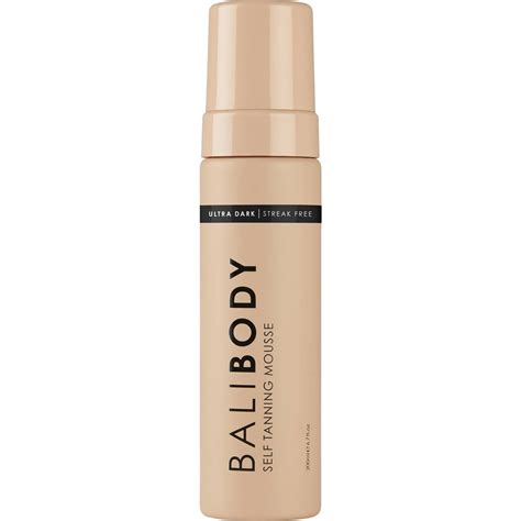 bali body self tanner mousse.